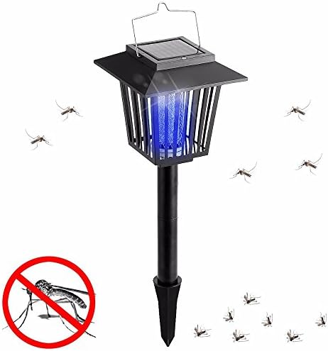 GRH Solar Power Electric High Voltage Mosquito Fly Insect Repeller Killer