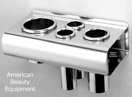473 Stainless Steel Styling Tool Holder Cabinet or Wall Mount With 4 Holders