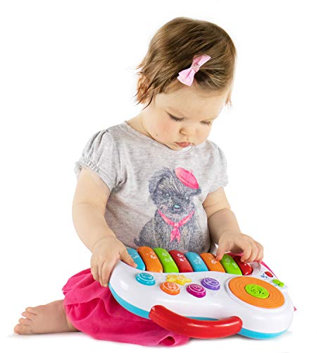 image for KiddoLab Toddler Piano Learning Toy DJ Mixer. Colorful Kids Musical In
