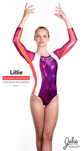Jalie Lillie Princess Seam Gymnastics Leotard Sleeve Options Sewing Pattern 3464 - Thumbnail 2