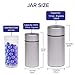 Stash Jar - Airtight Smell Proof Aluminum Herb Container Waterproof, Scent Lock Odor Protection. Beautiful Discreet Metal Design. Store Herbs and Spices Securely. Perfect Size for Travel