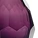 CASAMOTION Home Decor Accent Vase Diamond Shape Solid Color Hand Blown Art Glass Vase, Violet
