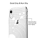 Unov Case Compatible with iPhone XR Case Clear with Design Slim Protective Soft TPU Bumper Embossed Pattern 6.1 Inch (White Universe)