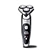 Hatteker Mens Electric Shaver Razor Beard Trimmer Rotary Shaver Cordless Sideburn Trimmer Wet/Dry 2 in 1 USB Rechargeable Waterproof Classic Black