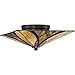 Quoizel TFAS1615VA Asheville Tiffany Flush Mount Ceiling Lighting, 2-Light, 120 Watts, Valiant Bronze (7