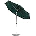 Abba Patio Outdoor Patio Umbrella Table Umbrella with Auto Tilt and Crank, 9-Feet, Dark Green