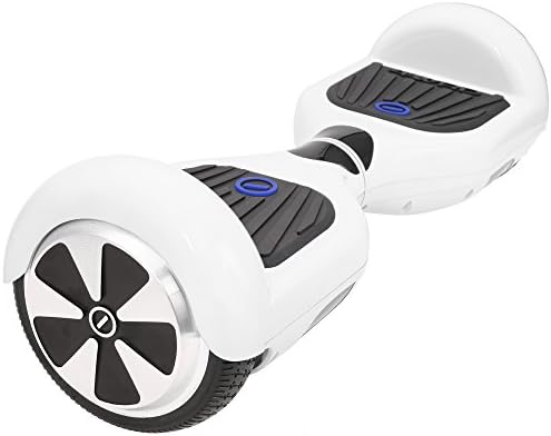 IOCHIC SmartS Hoverboard Smart Self-balancing Two-wheel Electric Scooter with LED Light for Kids and Young Adults UL2272 (White)