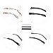 Colossal ship 8 Pairs temple tips eyewear comfort Silicone Glasses Ear Hooks Anti-Slip Eyeglasses Temple Tips Sleeve Retainer Elastic Comfort Glasses Ear Pads