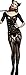 The Victory of Cupid Women's Sexy Fishnet Floral Crotchless Bodysuits Suspender Bodystocking, Black, OS
