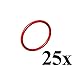 LEGO Technic New 25 pcs Medium RED Rubber Band Belt Pack Elastic Round Cross Section