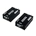 Eazy2hD HDMI Extenders Over Single RG6 Coaxial Cable up to 100m/328ft Support IR Remote Control - US Plug