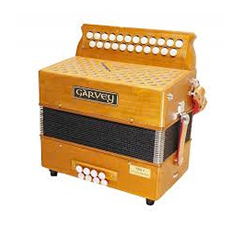 Garvey TAM 2 23 Button Bass Accordion (Key of B/C) - Tipo A Mano Reeds - Includes Shoulder Straps