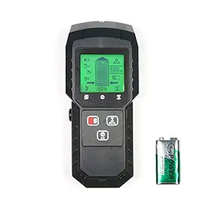 5 in 1 Professional Electronic Stud Finder Sensor Wall Scanner Beam Finders for Wood/Metal/AC Wire, More Accurate 3 levels for Wood, Advanced Magnetic & Non-Magnetic Metal Detection, backlight & Alarm