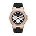 Michael Kors Access, Men’s Smartwatch, Dylan Rose Gold-Tone Stainless Steel with Black Silicone, MKT5010