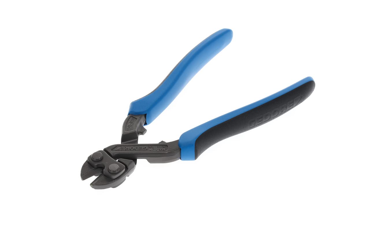 GEDORE One-Hand Bolt Cutter, Blades for Wires to 6.0 mm, Only a Little Effort is Needed to Cut, Small, Length 200 mm, 8340-200 JL