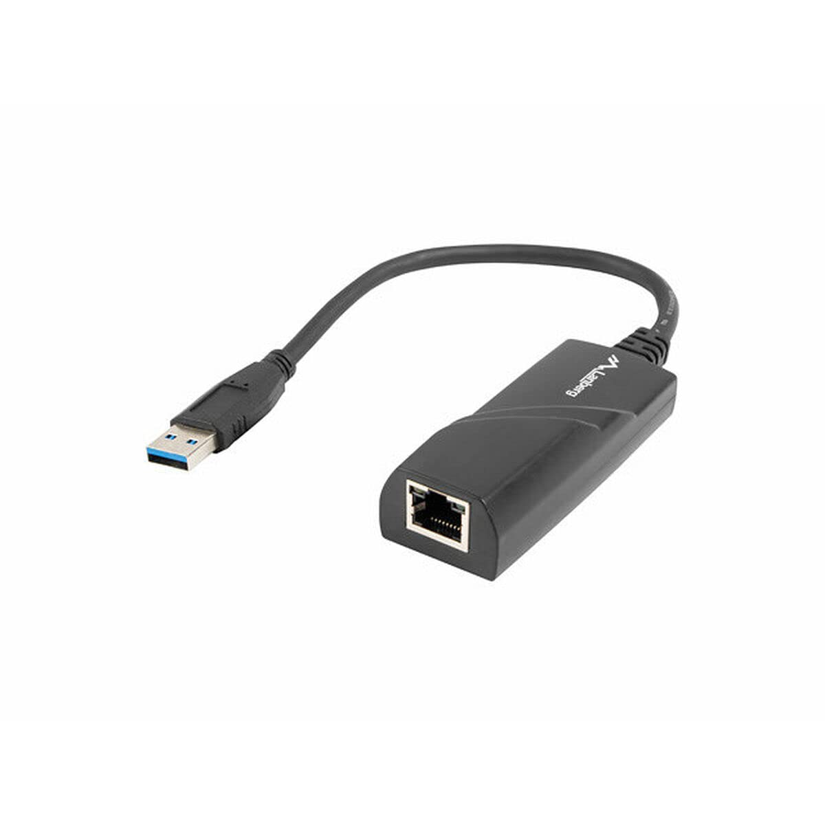 LANBERG NC-1000-01 ADAPTADOR DE Cable USB-A RJ-45 Black