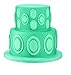 Wilton 6-Piece Nesting Fondant Double Sided Cut Out Cutters, Oval