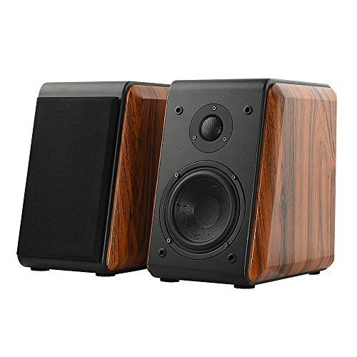 Bookshelf Speakers Passive Wooden Speakers Needs Amplifier or Receiver 5-Inch 2.0 for TV Desktop Shelf Home Theater Surround System DK560