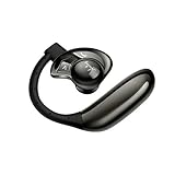 AMINY Bluetooth Headset with Voice Answer the Phones Bluetooth Earpiece Hands-free Earphones with Microphone for IOS, Android, Smartphones & Bluetooth Devices(black)