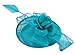 Fascigirl Sinamay Fascinator Hat Feather Party Pillbox Hat Flower Derby Hat for Women (X Green)