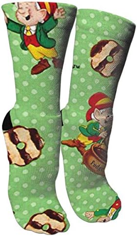 KneeSocks79 Keep Calm Cheer On Socks Crew Sock Crazy Socks Long Tube Socks Novelty Fun for Women Teens Girls