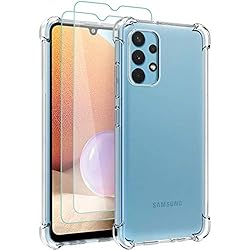 Osophter for Galaxy A32 4G Case with 2pcs Screen
