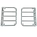 Bentolin Chrome Rear Euro Tail Light Guard Cover Protector for 2007-2017 Wrangler 2018 Sahara JKU New - Pair