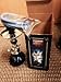 Texas Hookah Zebra Smoke 10" 1 Hose Mini Pumpkin Hookah Complete Set, Black