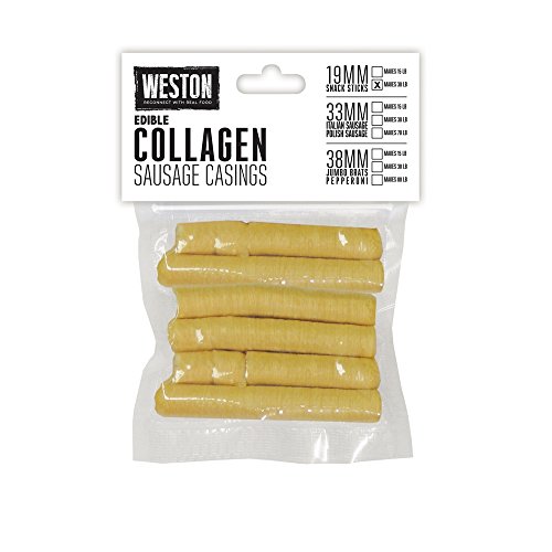 Weston Edible Collagen Casing 19mm, for 30 lbs of Sausage (19-0101-W)