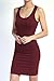 TheMogan Sleeveless Scoop Neck Racerback Stretch Bodycon Pencil Mini Tank Dress