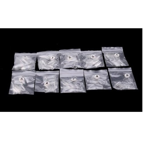 CyberStyle(TM) 500 Pcs Clear French Acrylic Style Artificial Half False Nails Nail Art Tips