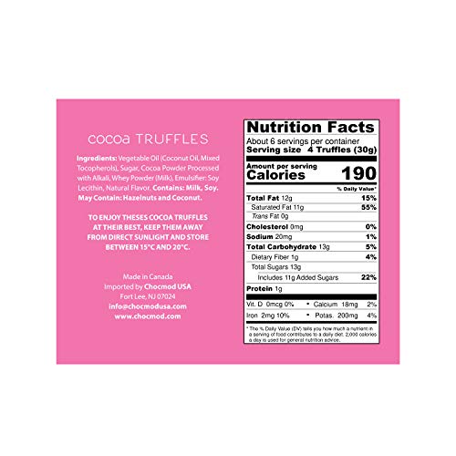 Truffettes de France Chocolate Truffles Original French Cocoa Dusted Truffles Pack of 4