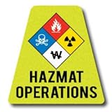 Firefighter Helmet Tetrahedron Fire Helmet Stickers - Haz Mat Operations Tetrahedron