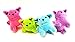Dondor Plush Cats, Super Soft Plush Cats, Assorted Bright Colors (12 Piece Pack)