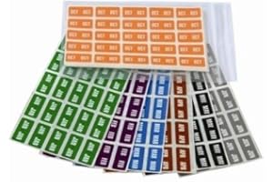 Doctor Stuff - File Folder Month Labels, Complete Set of January - December, Compatible with Smead SMMK Series Stickers, 1/2" x 1", 1 Each of 12 Packs, 250/Pack