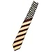John William Antique Striped American Flag USA Patriotic Red White & Blue Necktie