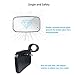 Sporthfish Adjustable UTV Clear Rear View Center Mirror, Center/Side Mirror High Impact ABS Housing with Shatter-Proof Tempered Glass Mirror