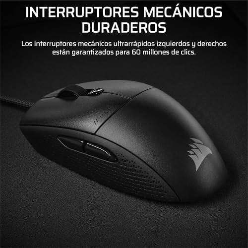 M55 Ratón Ligero para Juegos FPS con Cable – Negro