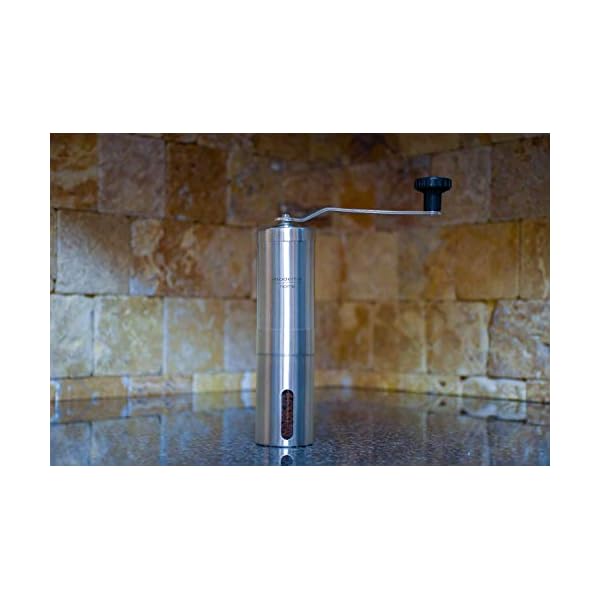 Moderna Home MH-CG-M1 Premium Manuelle Kaffeemühle â€“ Einstellbare konische Keramik-Fräs-Kaffeemühle â€“ Tragbare Mini… – Bild 4