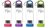 Insane Sale - Pijio Tea Infuser (Loose), Fruit Infusion, Cold Brew Coffee Maker, Infused Borosilicate Glass Bottle Mug. Best Travel Sports Water Bottle with Neoprene Sleeve, BPA Free (500ml 17oz)
