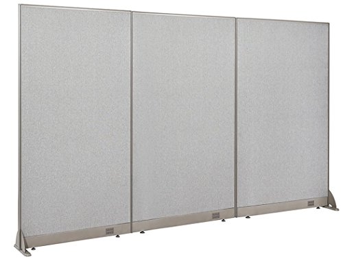 GOF Freestanding Office Partition, Large Fabric Room Divider Panel, 108" W x 72" H