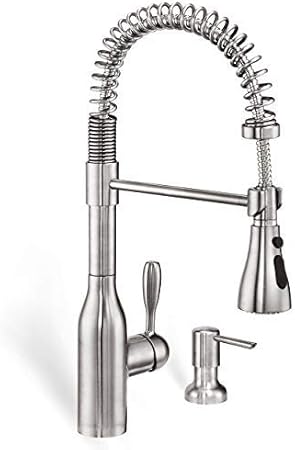 Zuhne Flux Pull Out Industrial Spring Water Saving Single Lever