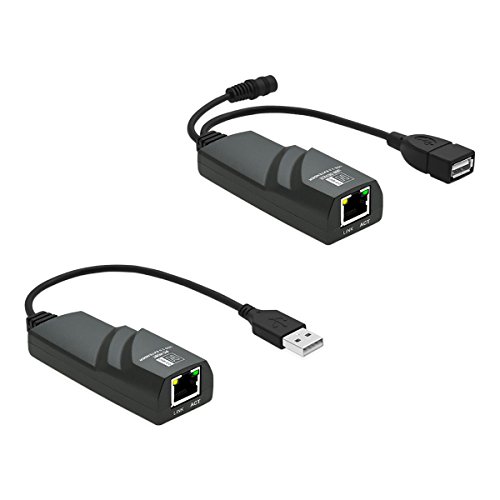 SH-US-NT50 DriverFree 50-Meter USB Ranger - USB 2.0 Network Extender Over RJ45 Ethernet IP Cat5/Cat6/Cat7 - Connect USB 2.0 Devices 50Meter Away From Computer (Support Windows 10/MacOS 10.12/Ubuntu)