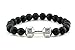 Natural Onyx Gemstone Bead Fitness Fit Life Dumbbell Stretchable Bracelet Fits All Men Women