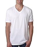 Next Level Men's CVC Combed Baby Rib-Knit V-Neck T-Shirt