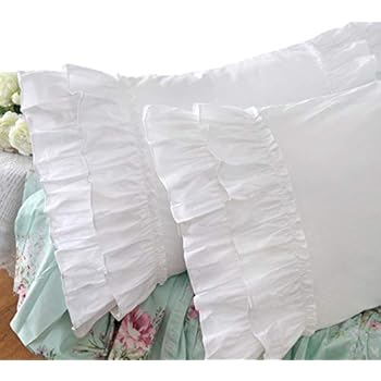 Amazon Com Shabby Vintage White Embroidery Lace Ruffle Matching