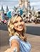 CLGIFT Cinderella Inspired Minnie Ears, Blue, Rainbow Sparkle, Sequin (1 Count pack of 1), for Event Enthusiasts, Costume Parties, All Ages