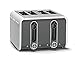 Dualit 46432 Studio 4-Slice Toaster, White/Grey
