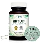 SIRTUIN - 98% Ultra Pure Trans-Resveratrol Extract â€¢ Sirtuin Activator - FREE 2 Day Shipping - 600mg of 98% Trans-Resveratrol Extract - 30 Capsules