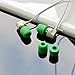 KINDEN 5 Pairs Medium Size Replacement Foam Earbud Memory Eartips Replacement For All Models In-Ear Headphones Earphones (green)